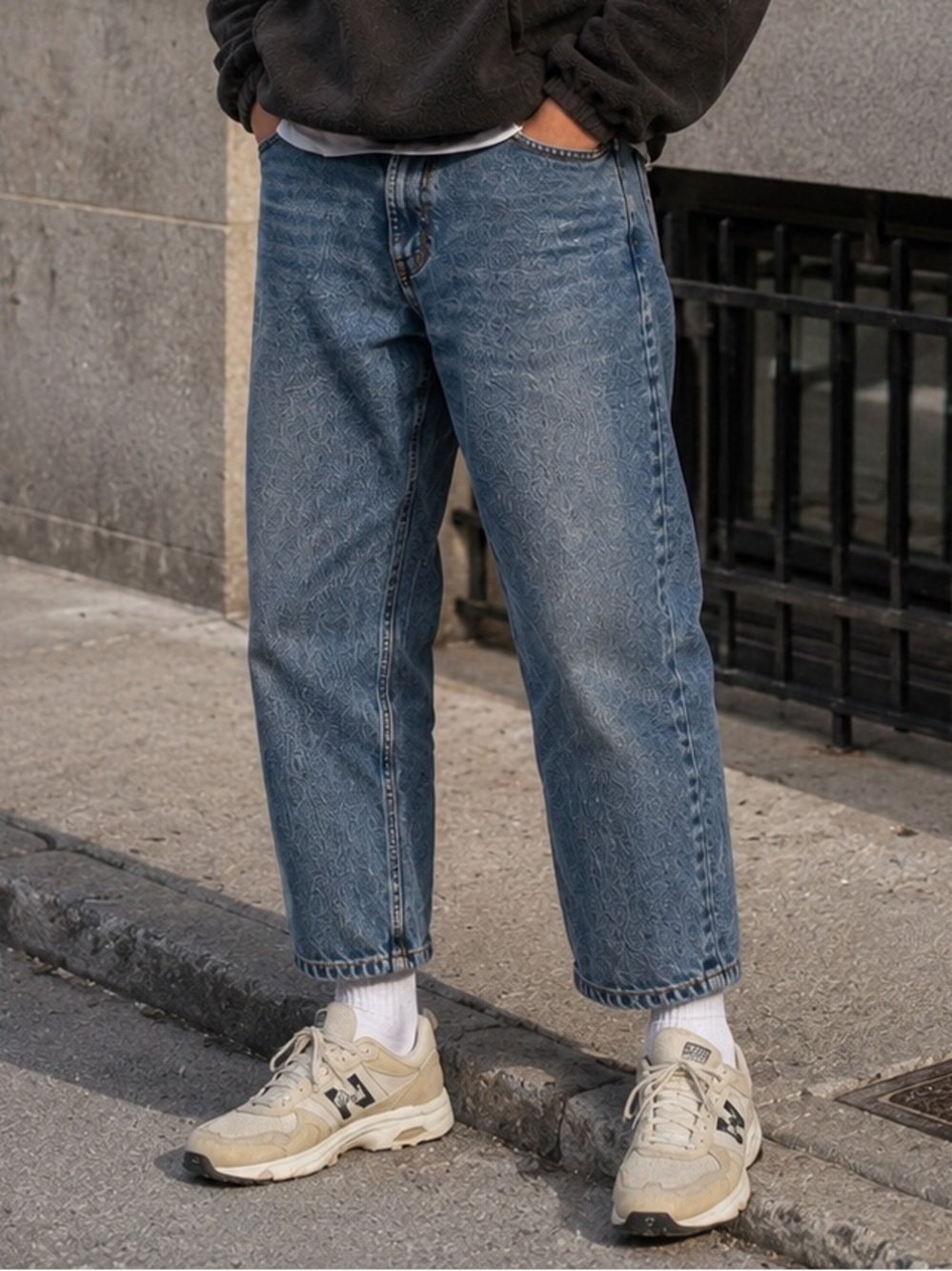 Levi’s 550 W34 L30 Relaxed Fit Blue Jeans Cropped 27.5” Inseam 90s Y2K Casual